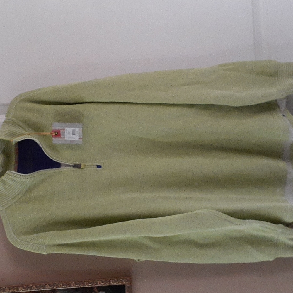 Robert Graham Men's Lime Gunther Half Zip Sweater New
